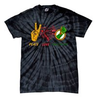 Peace Love Juneteenth Black History Pride African American Tie-Dye T-Shirt