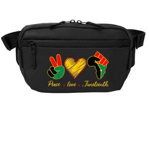 Peace Love Juneteenth Pride Black Girl Black Queen & King Crossbody Pack