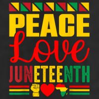 Peace Love & Juneteenth June 19th Freedom Day Adult Drive Performance Visor