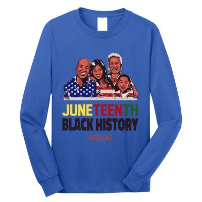 Peace Love Juneteenth Black History Family Pride Freedom Gift Long Sleeve Shirt