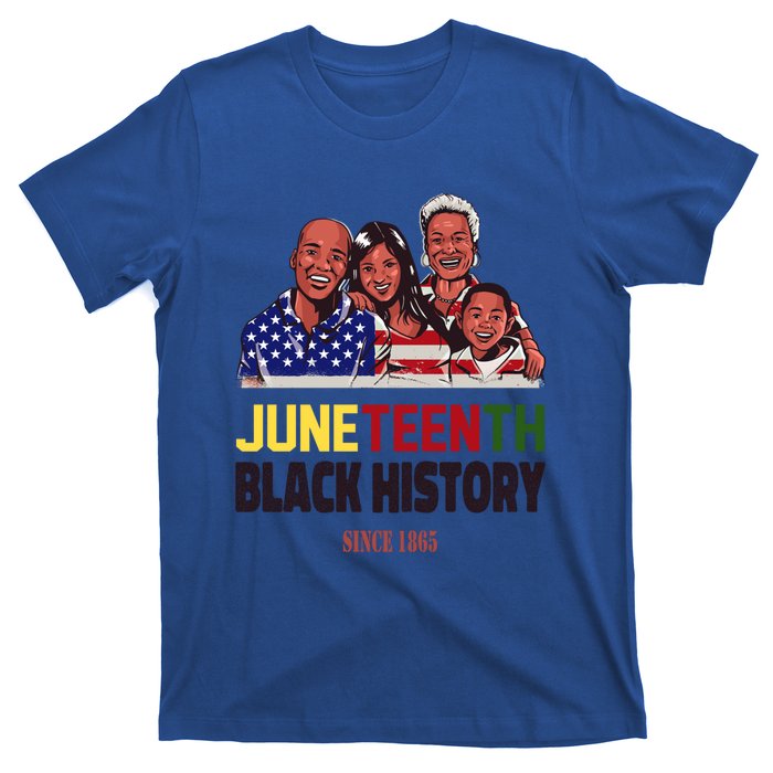 Peace Love Juneteenth Black History Family Pride Freedom Gift T-Shirt