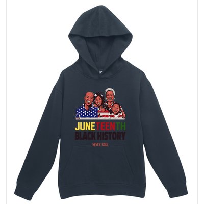 Peace Love Juneteenth Black History Family Pride Freedom Gift Urban Pullover Hoodie