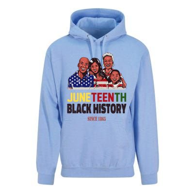 Peace Love Juneteenth Black History Family Pride Freedom Gift Unisex Surf Hoodie