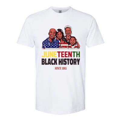 Peace Love Juneteenth Black History Family Pride Freedom Gift Softstyle CVC T-Shirt