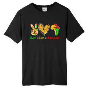 Peace Love Juneteenth Black History Month Pride Afro African Gift Tall Fusion ChromaSoft Performance T-Shirt