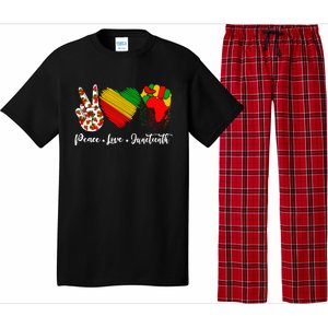 Peace Love Juneteenth Freedom African Black History Month Gift Pajama Set