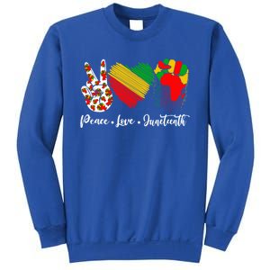 Peace Love Juneteenth Freedom African Black History Month Gift Sweatshirt