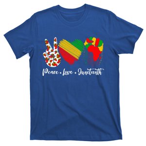 Peace Love Juneteenth Freedom African Black History Month Gift T-Shirt