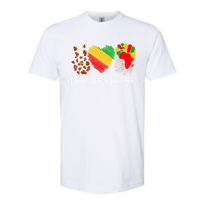 Peace Love Juneteenth Freedom African Black History Month Gift Softstyle CVC T-Shirt