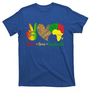 Peace Love Juneteenth Black History Pride African American Meaningful Gift T-Shirt