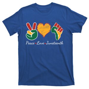 Peace Love Juneteenth Independence Black History Blm African Gift T-Shirt