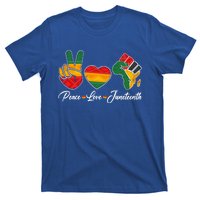 Peace Love Juneteenth Freedom Black History Independence Day Gift T-Shirt