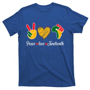 Peace Love Juneteenth Freedom Black History Month African Cool Gift T-Shirt