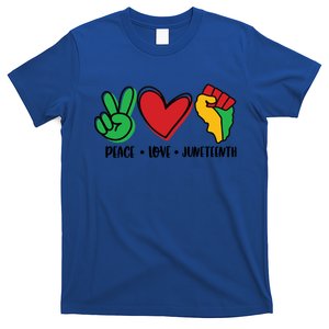 Peace Love Juneteenth Gift T-Shirt