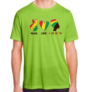 Peace Love Juneteenth Adult ChromaSoft Performance T-Shirt