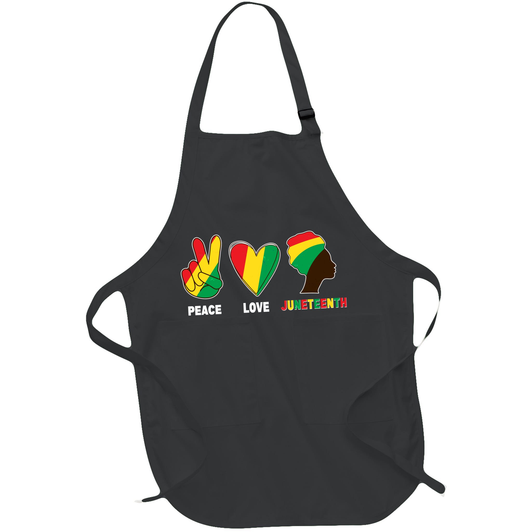 Peace Love Juneteenth Apron