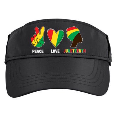 Peace Love Juneteenth Adult Drive Performance Visor