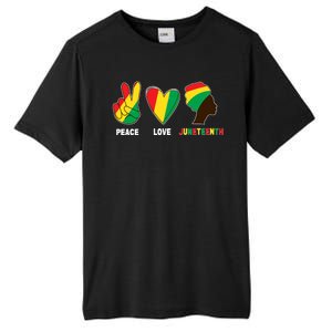 Peace Love Juneteenth Tall Fusion ChromaSoft Performance T-Shirt