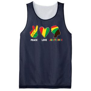 Peace Love Juneteenth Mesh Reversible Basketball Jersey Tank