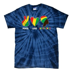 Peace Love Juneteenth Tie-Dye T-Shirt