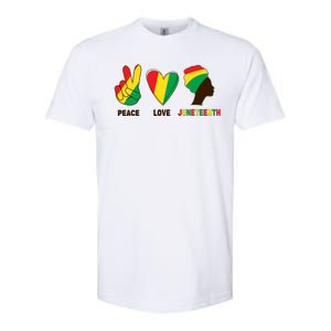 Peace Love Juneteenth Softstyle CVC T-Shirt