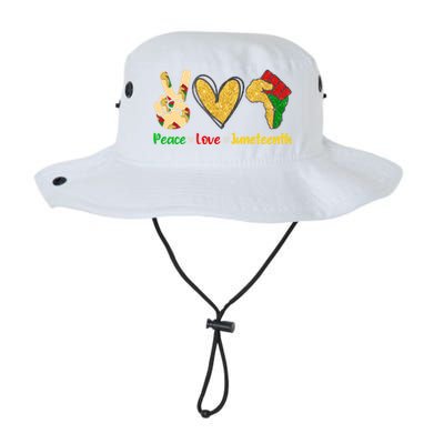 Peace Love Juneteenth Funny Black History Month Clothing Cool Gift Legacy Cool Fit Booney Bucket Hat