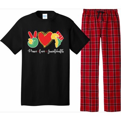 Peace Love Juneteenth Independence Day Black History Melanin Gift Pajama Set