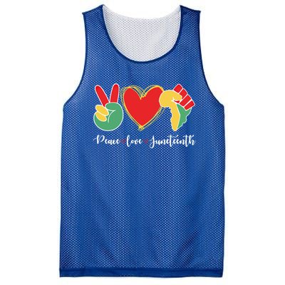 Peace Love Juneteenth Independence Day Black History Melanin Gift Mesh Reversible Basketball Jersey Tank