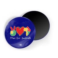 Peace Love Juneteenth Independence Day Black History Melanin Gift Magnet