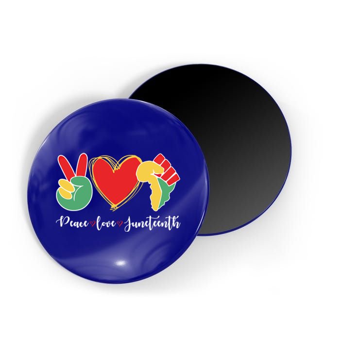 Peace Love Juneteenth Independence Day Black History Melanin Gift Magnet