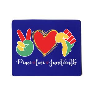 Peace Love Juneteenth Independence Day Black History Melanin Gift Mousepad