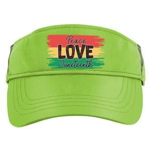 Peace Love Junenth 1865 Gift Adult Drive Performance Visor