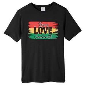 Peace Love Junenth 1865 Gift Tall Fusion ChromaSoft Performance T-Shirt