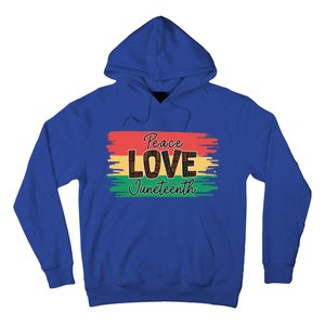 Peace Love Junenth 1865 Gift Hoodie