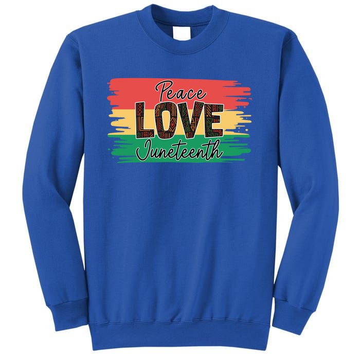 Peace Love Junenth 1865 Gift Sweatshirt