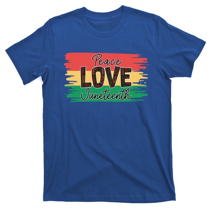 Peace Love Junenth 1865 Gift T-Shirt