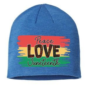 Peace Love Junenth 1865 Gift Sustainable Beanie