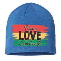 Peace Love Junenth 1865 Gift Sustainable Beanie