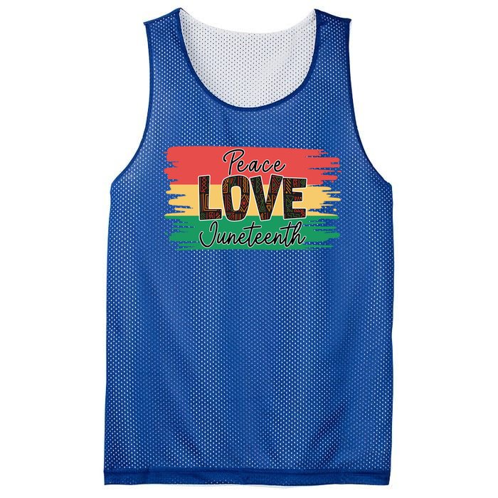 Peace Love Junenth 1865 Gift Mesh Reversible Basketball Jersey Tank