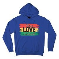 Peace Love Junenth 1865 Gift Tall Hoodie