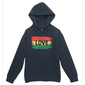 Peace Love Junenth 1865 Gift Urban Pullover Hoodie