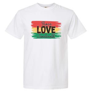 Peace Love Junenth 1865 Gift Garment-Dyed Heavyweight T-Shirt