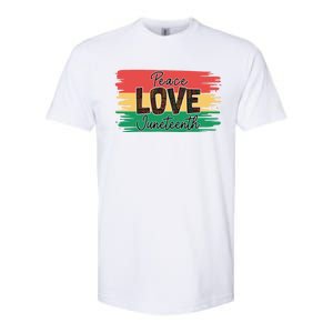 Peace Love Junenth 1865 Gift Softstyle CVC T-Shirt