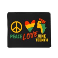 Peace Love Juneteenth 1865 African Woman American Freedom Gift African Pride Mousepad