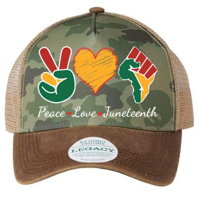 Peace Love Juneteenth Independence Black History Blm African Gift Legacy Tie Dye Trucker Hat