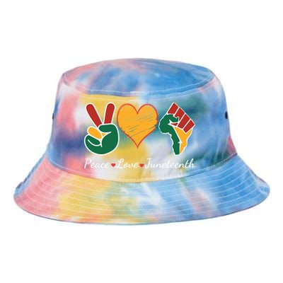 Peace Love Juneteenth Independence Black History Blm African Gift Tie Dye Newport Bucket Hat