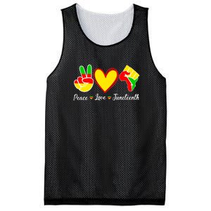 Peace Love Juneteenth Black Pride Freedom Independence Gift African Pride Mesh Reversible Basketball Jersey Tank