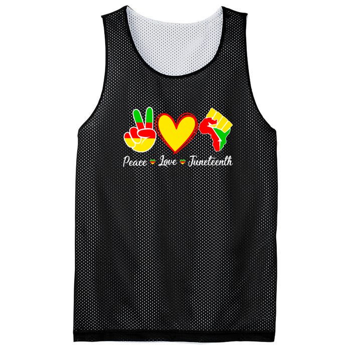 Peace Love Juneteenth Black Pride Freedom Independence Gift African Pride Mesh Reversible Basketball Jersey Tank