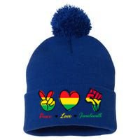 Peace Love Juneteenth Black Freedom 1865 Gift Pom Pom 12in Knit Beanie