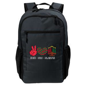 Peace Love Kwanzaa Christmas Family Kwanzaa Candles Daily Commute Backpack